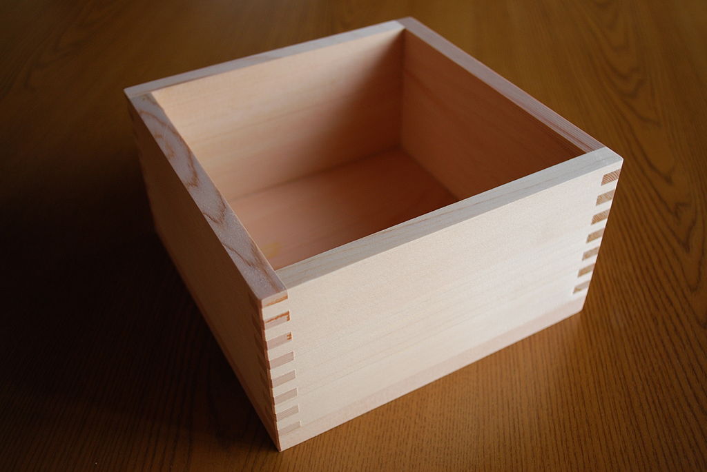 tinta unita realizzate in Giappone 113,4 g Set di 4 tazze in legno per sake Masu giapponese Hinoki in legno JapanBargain 
